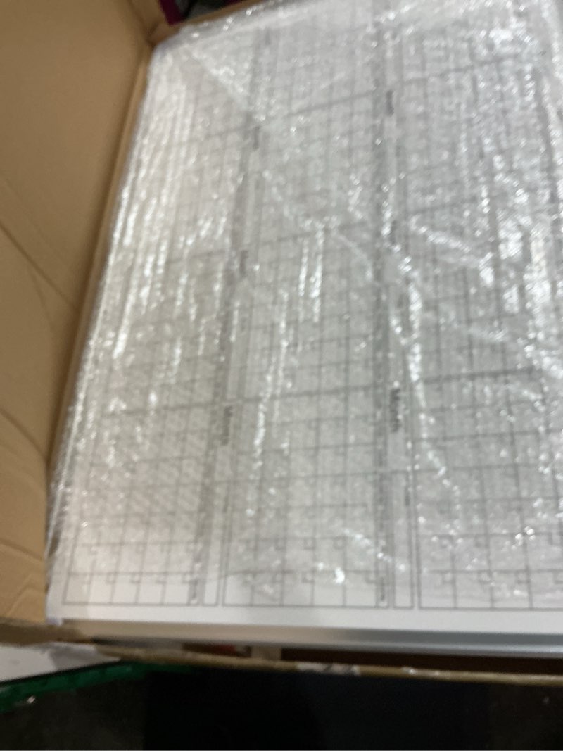 Condition photo showing New/Like New for lincia 36" x 24" magnetic horizontal yearly 12 month dry erase calendar for wall 2026 undated dry erase wall calendar planner aluminum frame whiteboard for home office projects fridge 36" x 24" horizontal 12 month