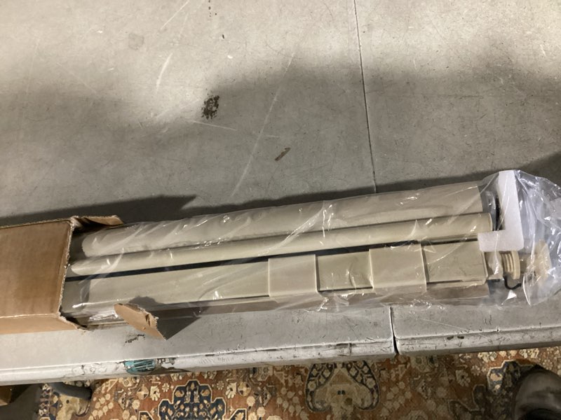 Condition photo showing Good Condition for persilux light filtering roller shades for indoor windows blinds,cordless,linen fabric,thermal insulated fabric uv protection shades for home,office,bedroom,door,light filtering-cream,16" w x 64" h