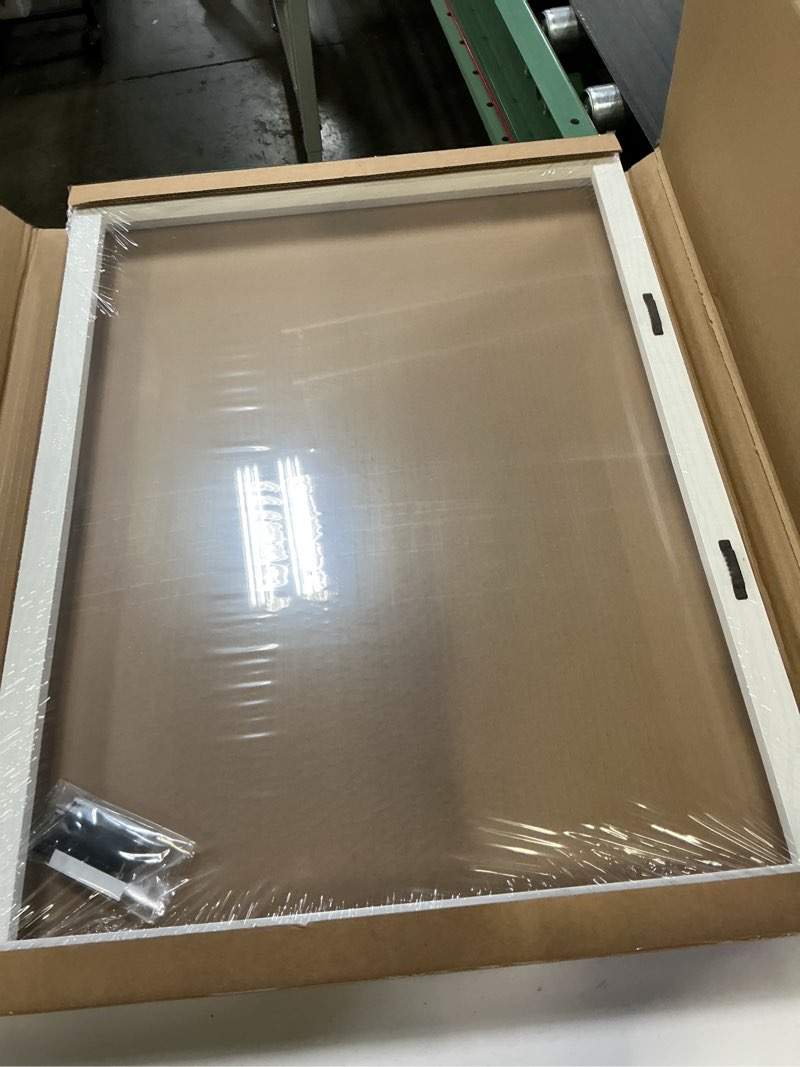 Condition photo showing New/Like New for abtgt 18x24 canvas floating frame with 0.9" deep, white floater frame for canvas paintings with adhesive, vertical or horizontal wall art frame for prints oil painting diamond decor, 1 pack. white 18x24