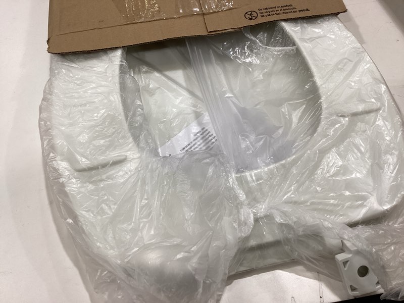 Condition photo showing As Is for bemis 170 durable plastic toilet seat, elongated, white