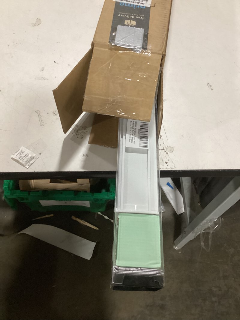 Condition photo showing Good Condition for Blackout Roller Shades Blinds Cordless for Windows Pull Down Room Darkening Door Blinds with Thermal Insulated Easy to Install for Living Room,Bedroom,Home,Office,White 34.5" W x 72" H 34.5"W x 72"H White