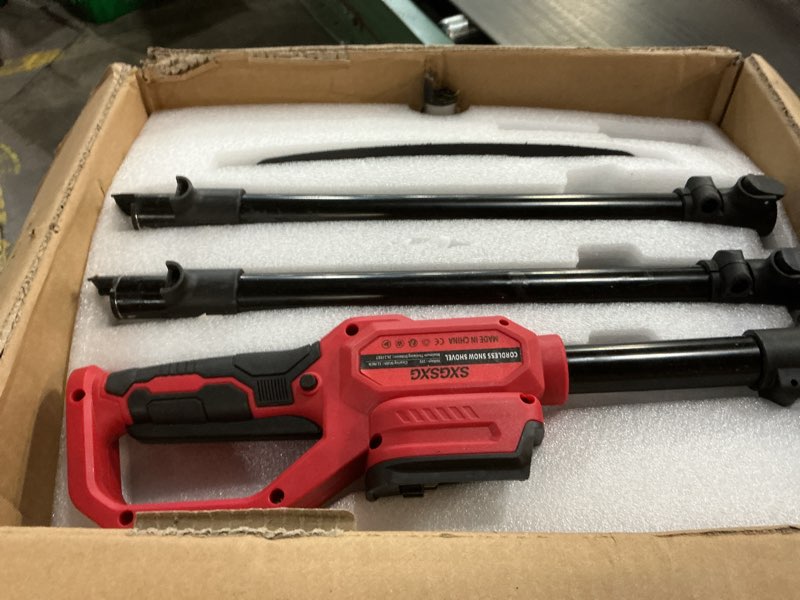 Condition photo showing As Is for Electric Snow Shovel for Milwaukee M18 18V Battery, 11" Brushless Snow Blower with Adjustable Handle, Max 26 FT Snow Thrower, Cordless Snow Shovel M18 for Driveway, Sidewalk, Patio, Deck (No Battery) Compatible with Milwaukee Battery