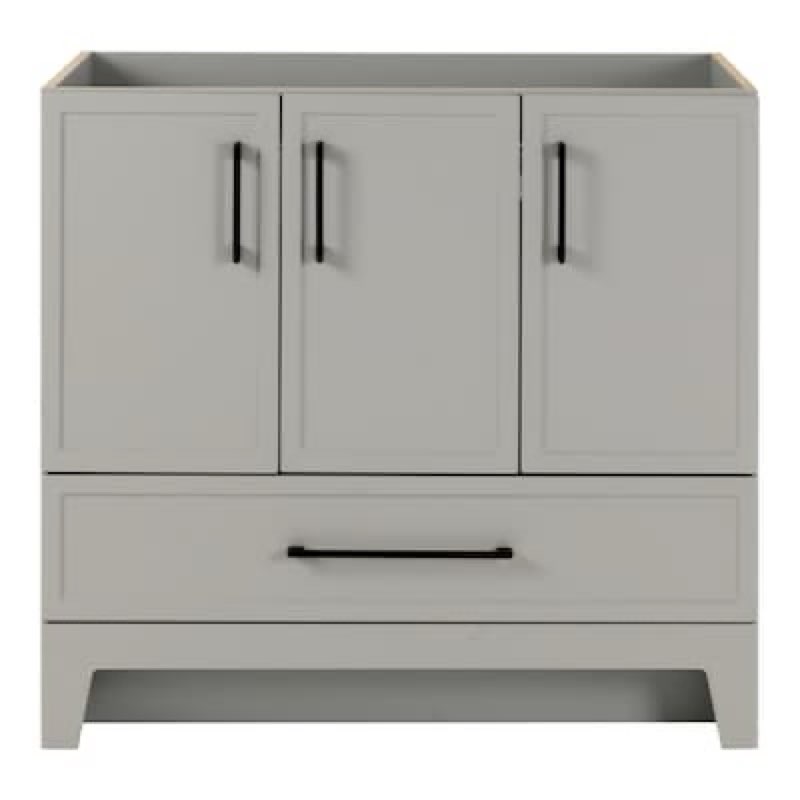 Style Selections Meera 36-in Light Gray Bathroom Vanity Base Cabinet without Top