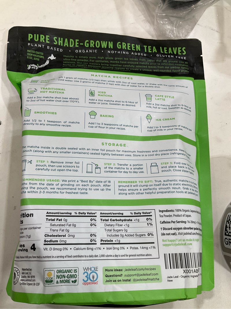 Condition photo showing Good Condition for Matcha powder