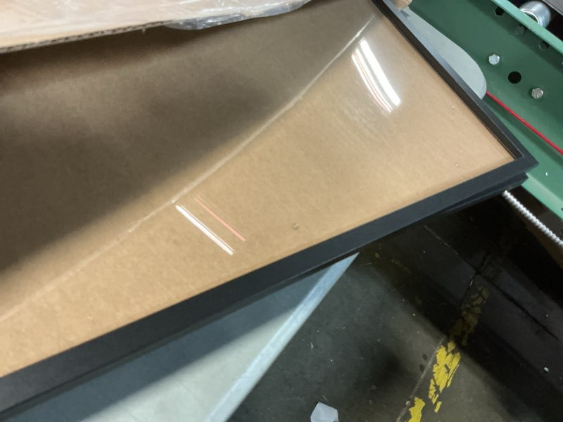 Condition photo showing As Is for HappyHapi 16x24 Poster Frames, Black Piture Frames for 14x20 with Mat or 16x24 without, Vertical and