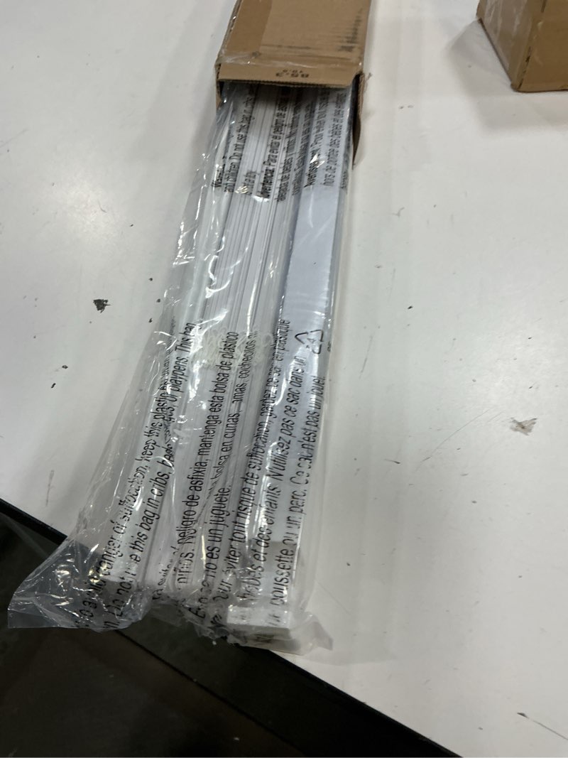 Condition photo showing Good Condition for lazblinds no tools no drill 1" vinyl mini blinds, cordless blinds for windows, light filtering horizontal window blinds & shades, 34" w x 72" h, white cordless-white 34" w x 72" h