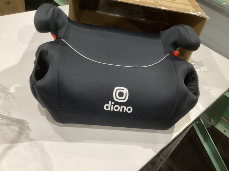 Condition photo showing Good Condition for Diono Solana, No Latch, Single Backless Booster Car Seat, Lightweight, Machine Washable Covers, Cup Holders, Black Single Black