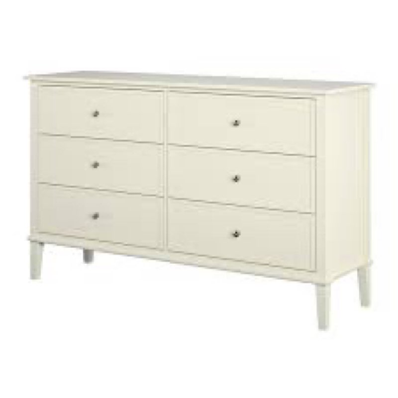 franklin 6-drawer dresser, soft white, box 2 of 2