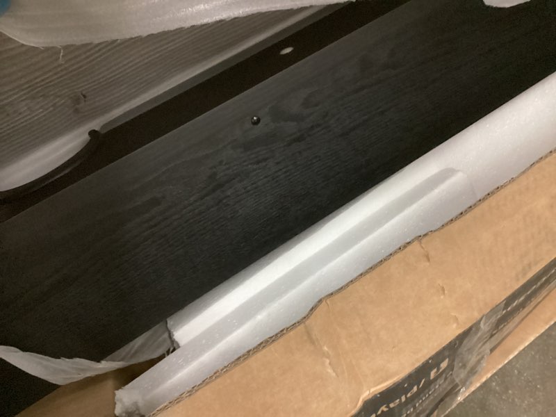 Condition photo showing As Is for GoSports 7 ft Pool Table with Wood Finish - Billiards Game Room Table for Adults & Family Gray 7 ft