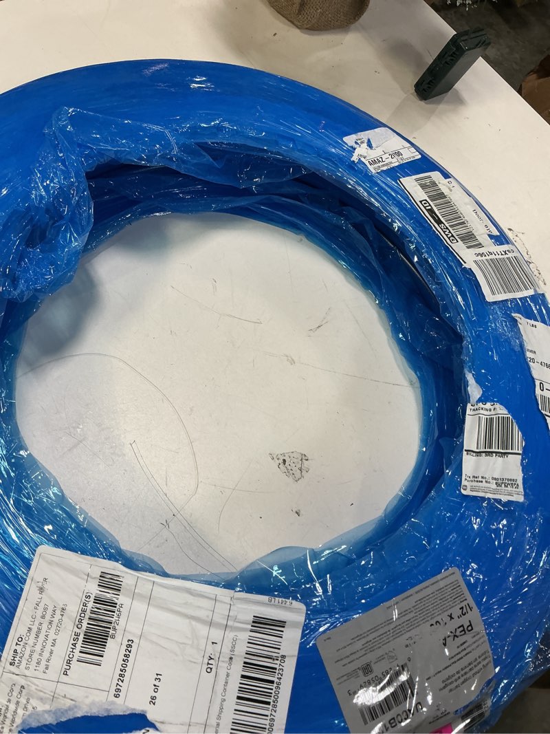 Condition photo showing Good Condition for SharkBite 1/2 Inch x 100 Feet Blue PEX-A, PEX Pipe Flexible Water Tubing for Plumbing, UA60B100 100 Foot Coil 1/2 in.