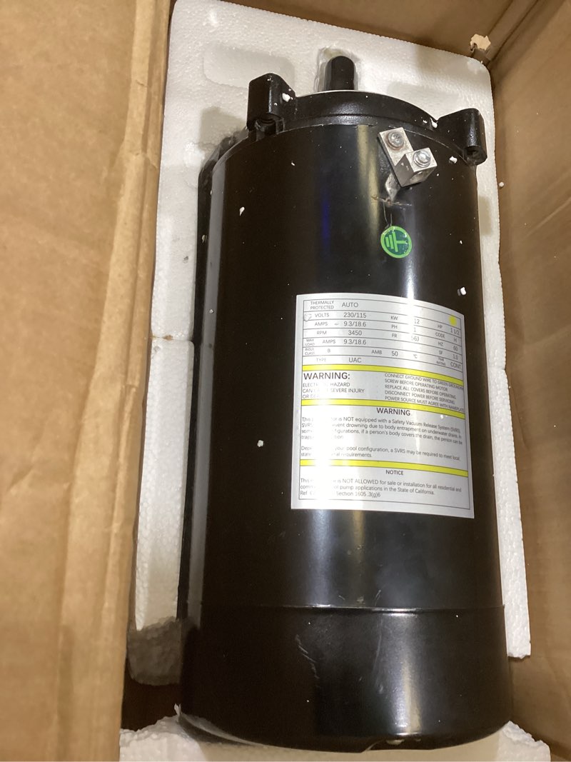 Condition photo showing Good Condition for pool pump motor kit for hayward max flow swimming pool pump 1hp