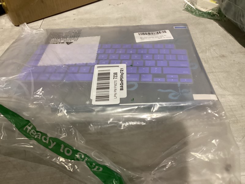 Condition photo showing Good Condition for May Chen Compatible with M4 MacBook Air 15 Inch Case 2025 2024 2023 A3241 A3114 A2941 M3 M2 with Liquid Retina Display & Touch ID, Protective Plastic Hard Shell Cover - Blue Bows P720