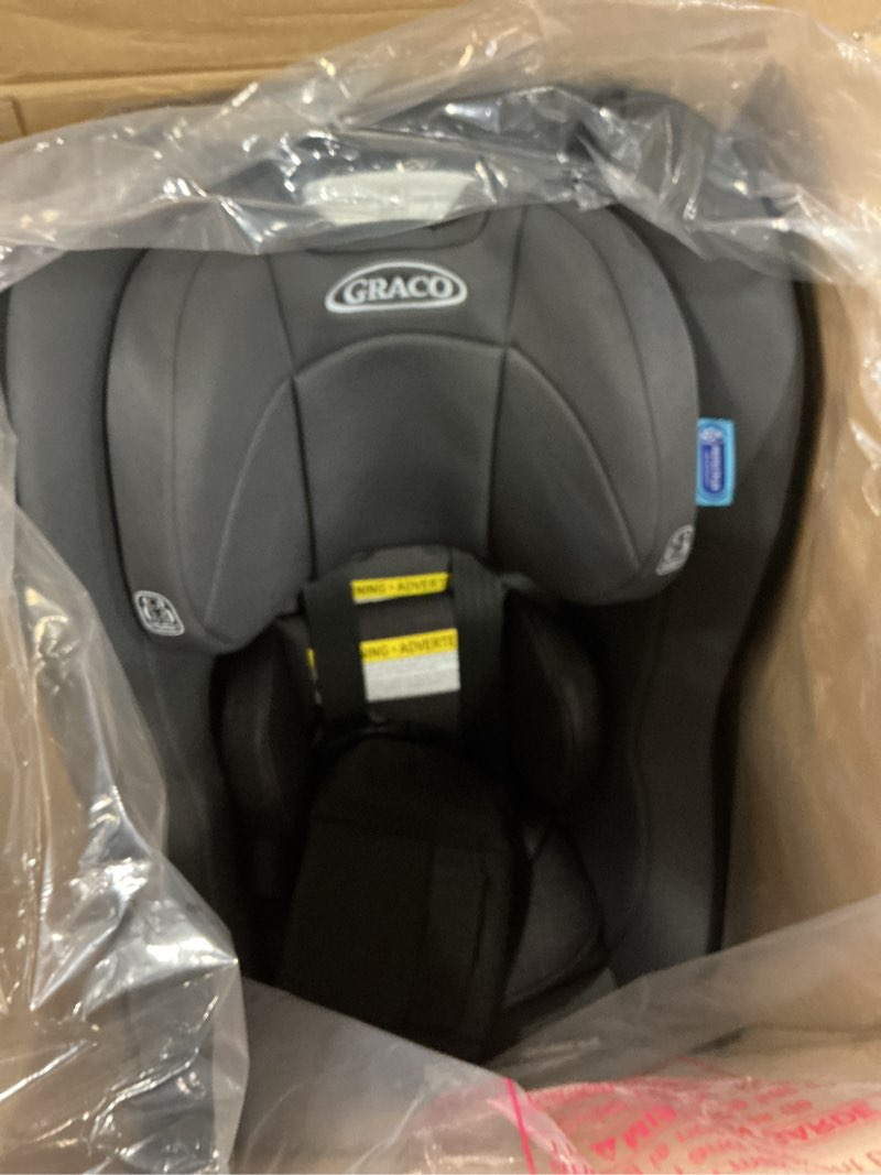 Condition photo showing New/Like New for graco contender slim convertible car seat, west point, lightweight travel car seat with compact, space-saving design, rear-facing 5–40 lbs, forward-facing 26.5–65 lbs, easy to transfer, faa approved west point 2.0
