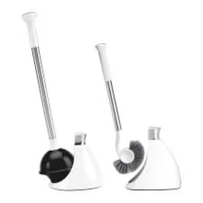 simplehuman Toilet Brush & Plunger Set