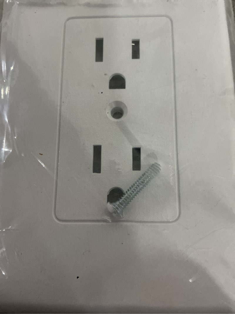 Condition photo showing Good Condition for hubbell taymac revive 1-gang jumbo size white pvc indoor duplex wall plate