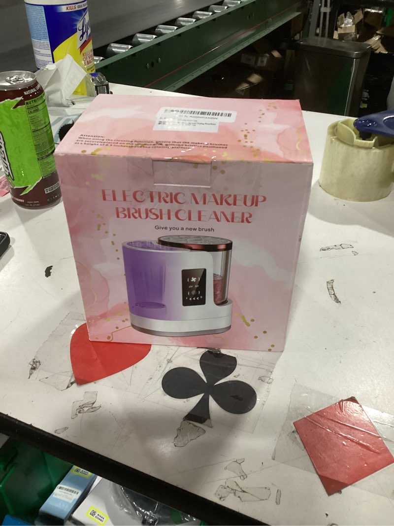 Condition photo showing Good Condition for Electric Makeup Brush Cleaner Machine with Automatic Cleaning and Drying Functions Portable Makeup B