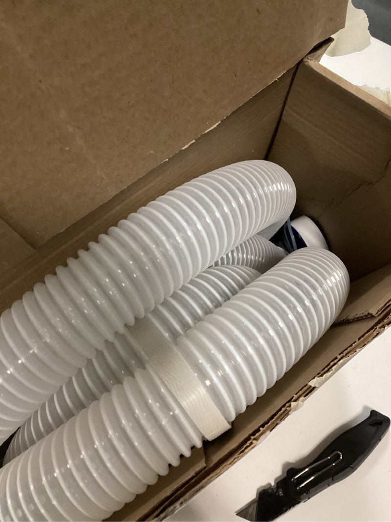 Condition photo showing Good Condition for 2pack 1.5" 6 feet eva pool professional hoses with external male threads for above ground swimming pools filter connection hose pool supply for vacuum pump heavy duty cleaner hoses(white)