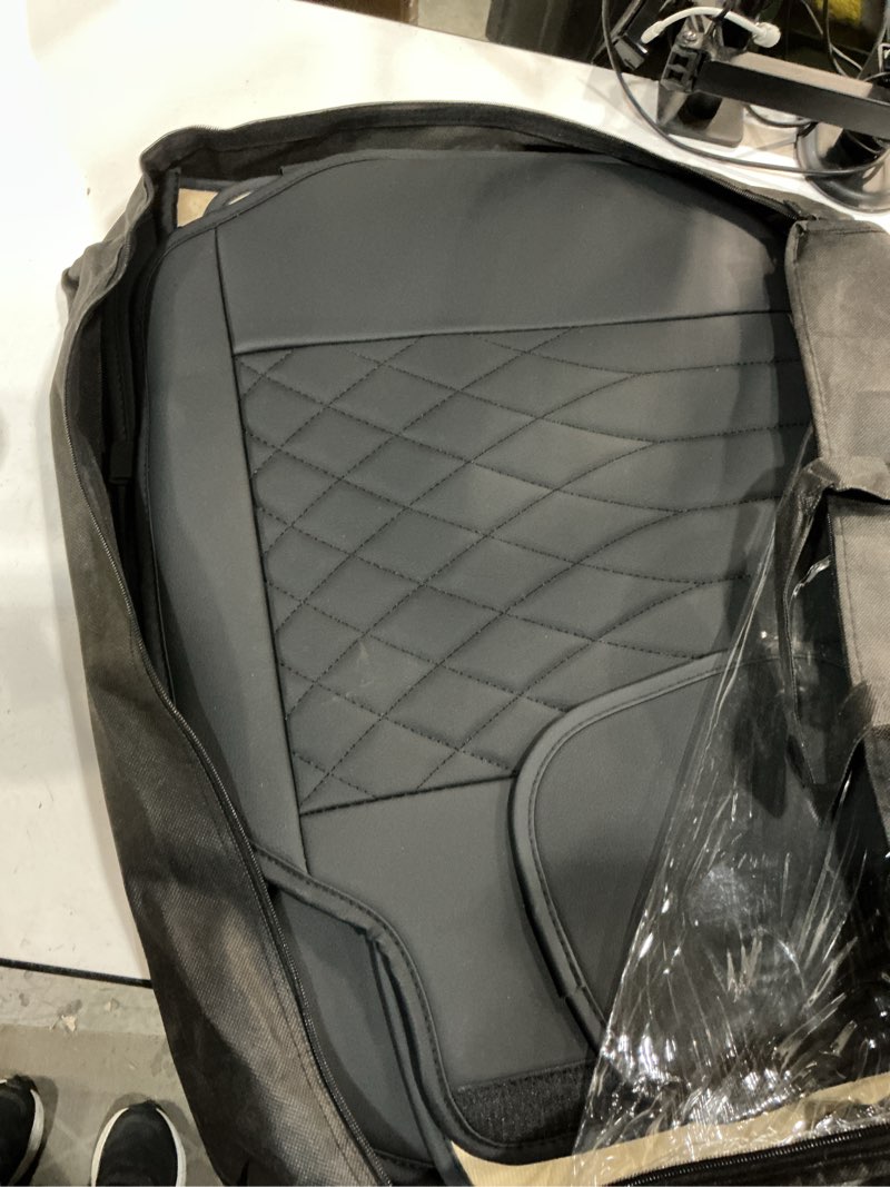 Condition photo showing Good Condition for aierxuan rear car seat covers universal fit for honda civic accord crv, toyota camry prius rav4 corolla, kia, lexus, nissan, mazda, jeep cherokee and most cars, with waterproof leather (black)