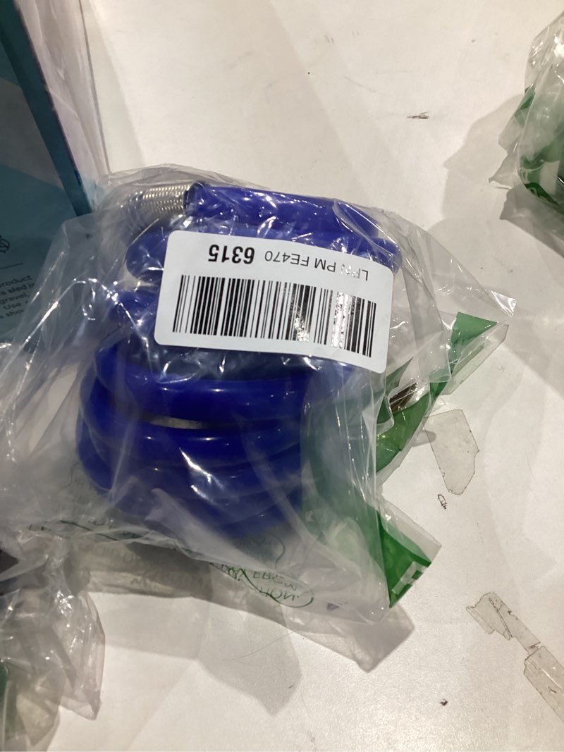 Condition photo showing New/Like New for Heavy-duty PU Coil Hose, Self-Coiling Garden Hose with Solid Brass Fittings, Retractable, Corrosion Resistant, for Household (10 FT, Blue) 10 FT Blue