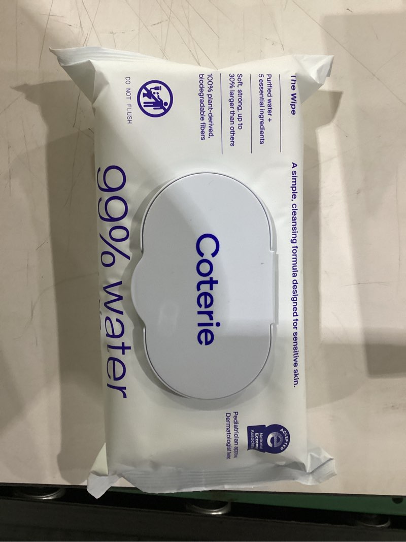 Condition photo showing New/Like New for coterie the wipe sensitive skin
