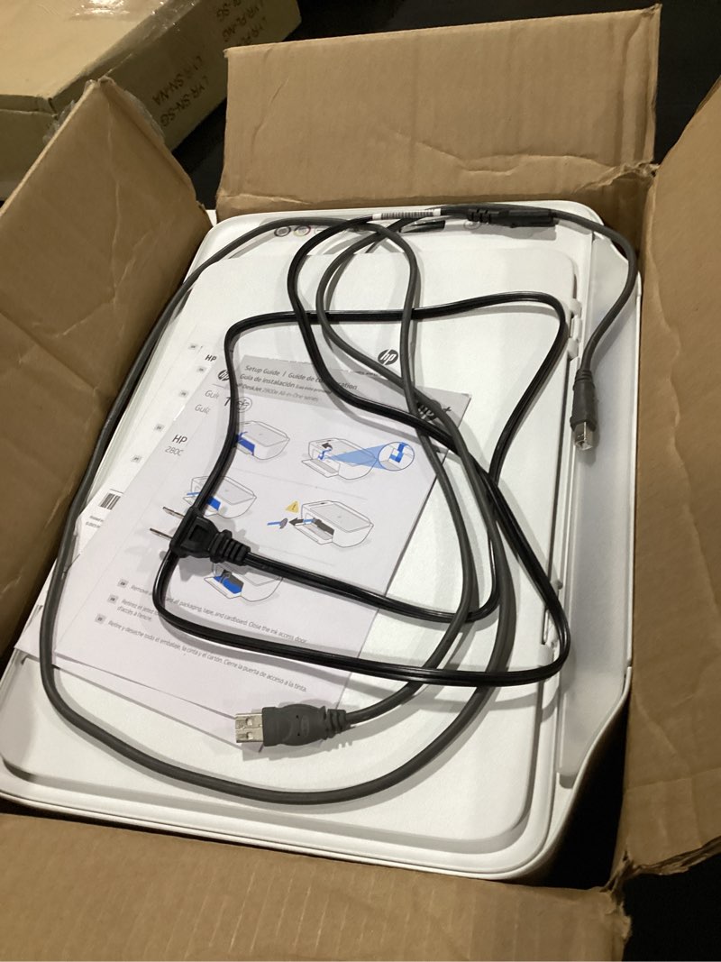 Condition photo showing As Is for hp deskjet 2827e wireless all-in-one color inkjet printer, scanner, copier, ai-enabled (6w7f5a)
