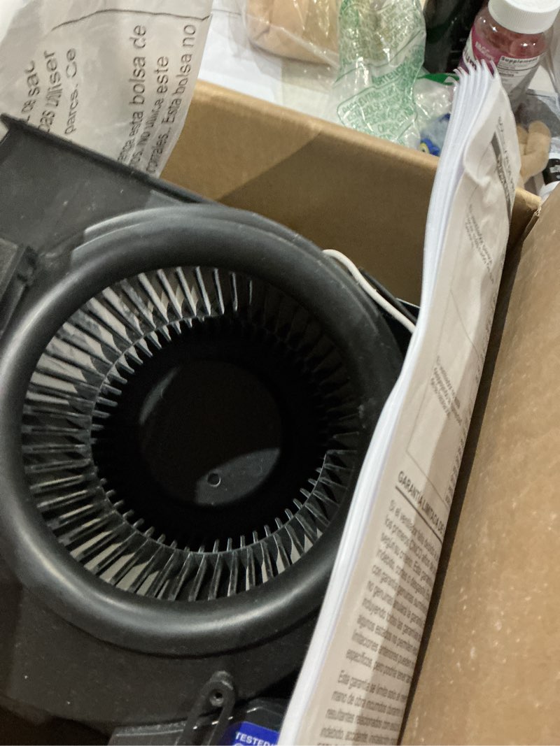 Condition photo showing As Is for utilitech 1.5-sone 100-cfm white bathroom fan with humidity sensor, energy star