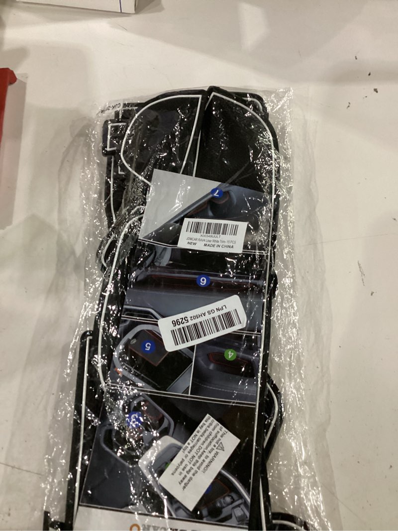 Condition photo showing Good Condition for cup holder door pocket inserts for toyota rav4 2019-2025 15pcs(white) | non-slip inserts help prevent dust, scratches and noise while keeping interior compartments clean.