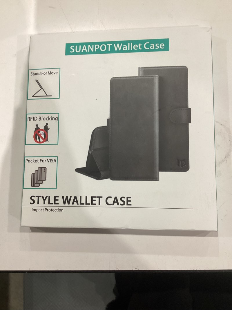 Condition photo showing New/Like New for SUANPOT for Samsung Galaxy A55 5G Wallet case with RFID Blocking Credit Card Holder,Flip Book PU Leather Protective Cover Women Men for Samsung A55 Phone case Sky Blue