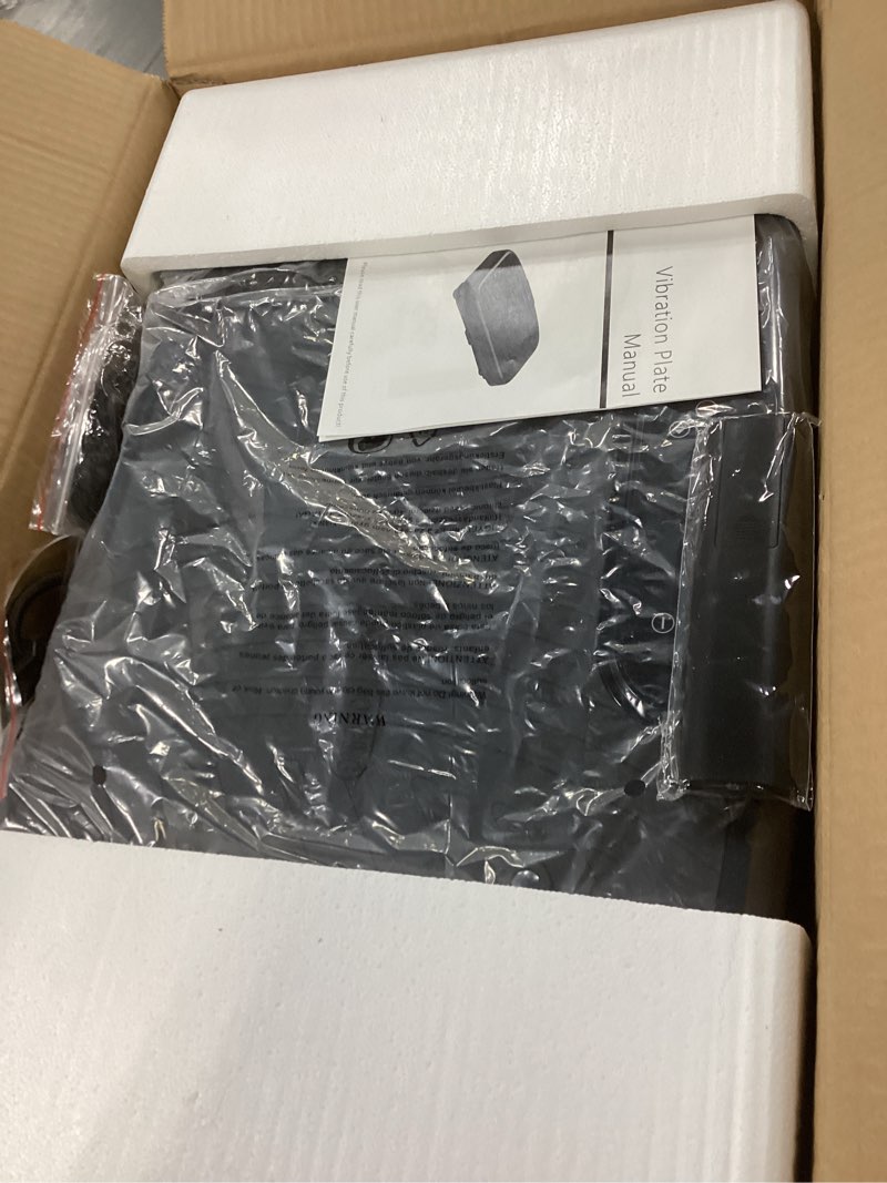 Condition photo showing New/Like New for Vibration Plate Exercise Machine, Vibrating Plate Platform for Lymphatic Drainage with 200 Adjustable Speeds, Power Vibration Plate for Weight Loss & Fitness, Supports Max Weight 450 Lbs