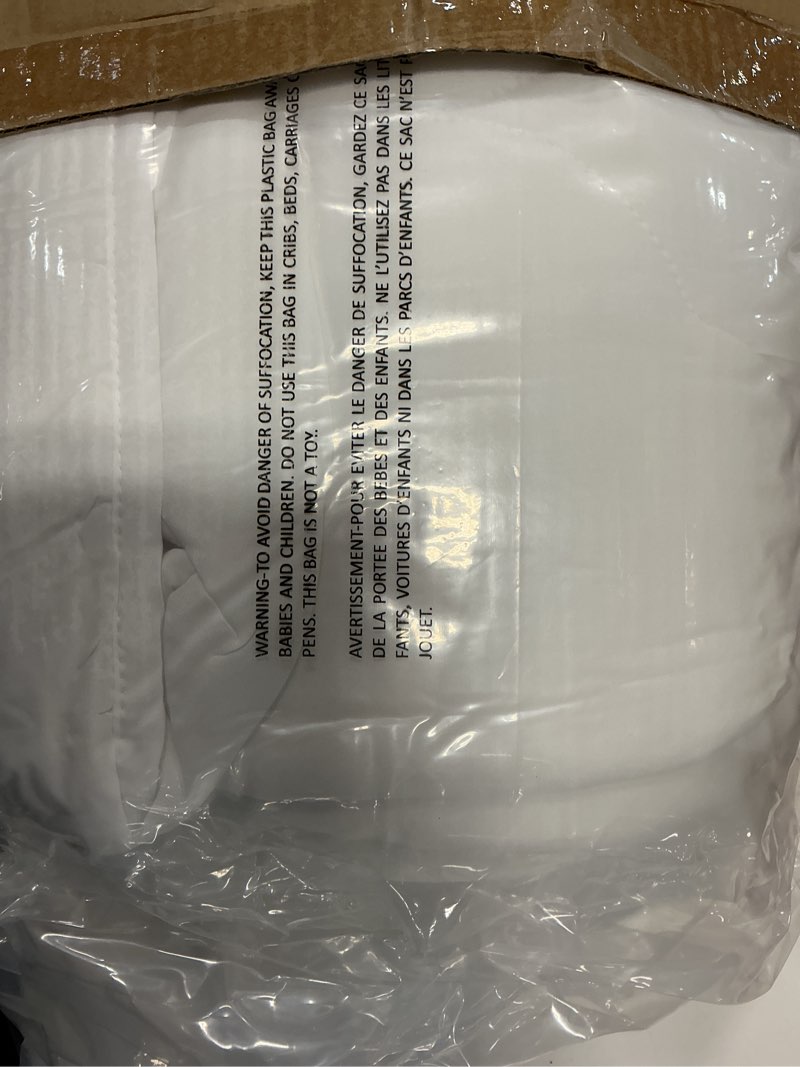 Condition photo showing Good Condition for twin xl comforter set with sheets white - 5 pieces bed in a bag | college dorm essentials, oeko-tex certified, all season, 240gsm down-alternative comforter, sheets, pillowcase & sham white twin xl