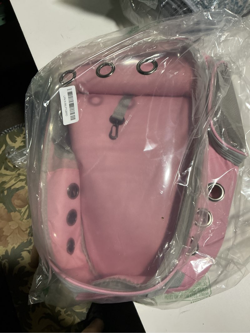 Condition photo showing Good Condition for Cat Backpack Carrier, Pet Cat Carrier with Ventilated Design for Carrying Puppy Cats, Pet Carrier Backpack for Traveling/Hiking/Camping/Outdoors Airline Approved Travel Carrier(Pink)