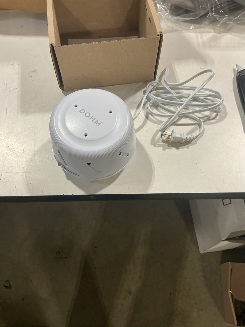 yogasleep dohm uno white noise machine with real fan inside, adjustable tone, non-looping sound, sleep aid & noise canceling for adults & baby, office privacy, registry gift, travel & home essential