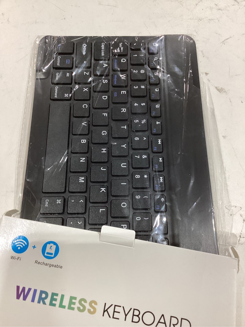 Condition photo showing item condition for Ultra-Slim Bluetooth Keyboard Portable Mini Wireless Keyboard Rechargeable for Apple iPad iPhone Samsung Tablet Phone Smartphone iPadOS iOS Android (10 inch Black)