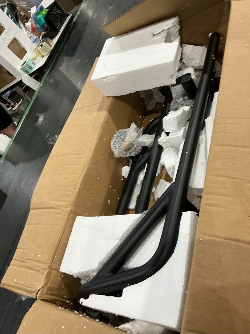 Condition photo showing As Is for kemimoto nerf bars rock sliders compatible with polaris rzr xp4 1000/4 turbo (2014-2023), xp 4 1000 steel side steps, nerf bars, tree kickers