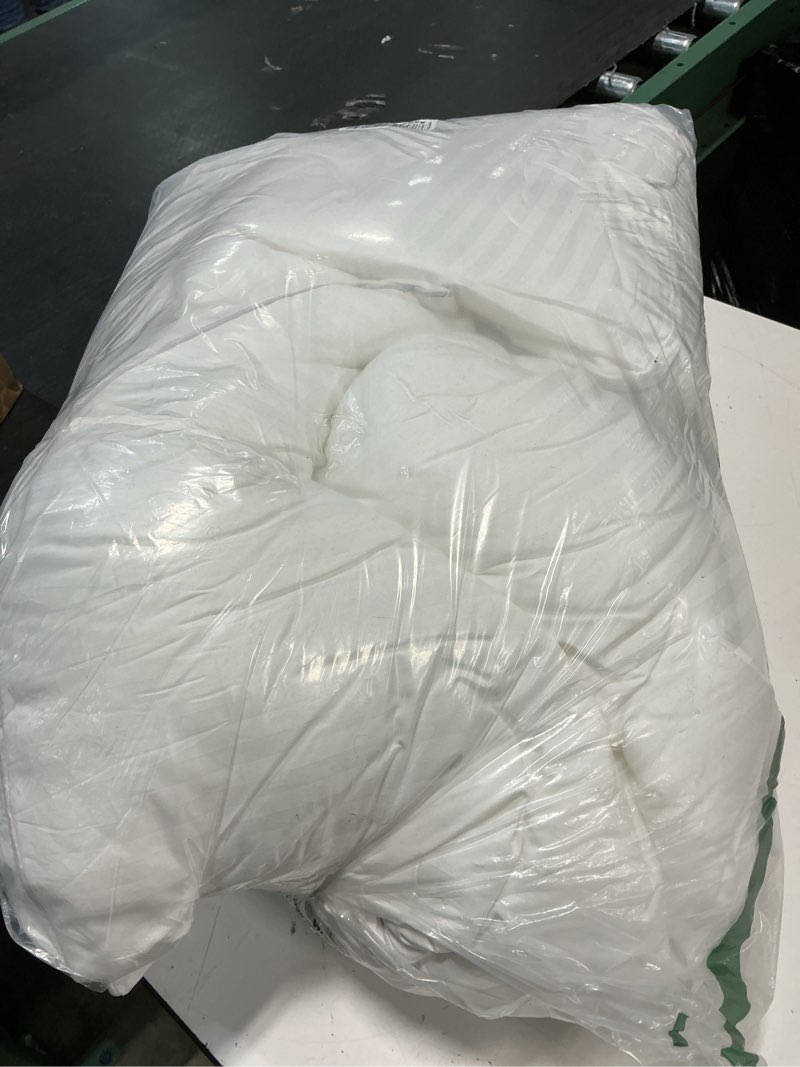 Condition photo showing As Is for oubonun 26 x 26 euro pillow inserts, firm and fluffy decorative square pillows for couch bed sofa with soft cotton cover white cushion with down alternative pack of 2 26x26 inch (pack of 2)