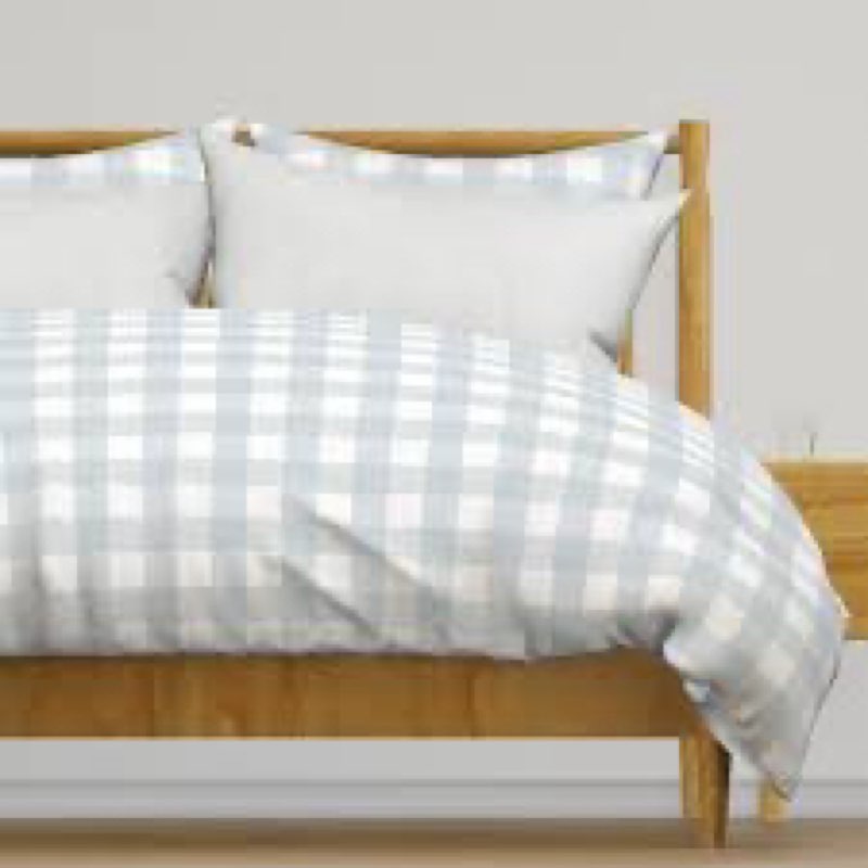 organic crisp percale gingham duvet cover set full quinse