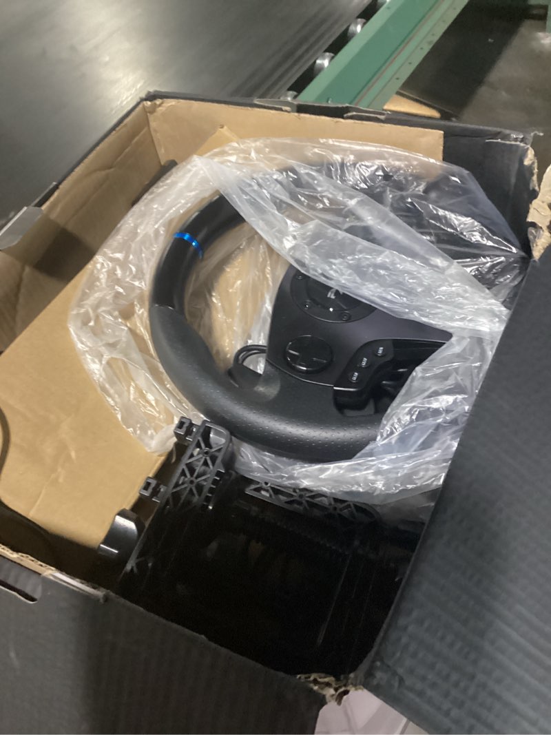 Condition photo showing Good Condition for PXN V9 Gaming Racing Wheel pc Steering Wheel With Pedals and Shifter 270/900° Dual-Motor Feedback Driving gaming Racing Wheel for PC,PS4,PS3,Xbox One, Xbox Series X/S,N-Switch
