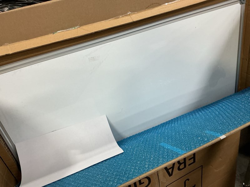 Condition photo showing New/Like New for 48" x 36" Magnetic Whiteboard for Wall Mount | Large Dry Erase Board with Aluminum Frame & Pen Tray | Office, Classroom, Home Use | Durable White Board for Presentations, Messages, Planning White 48"W x 36"H