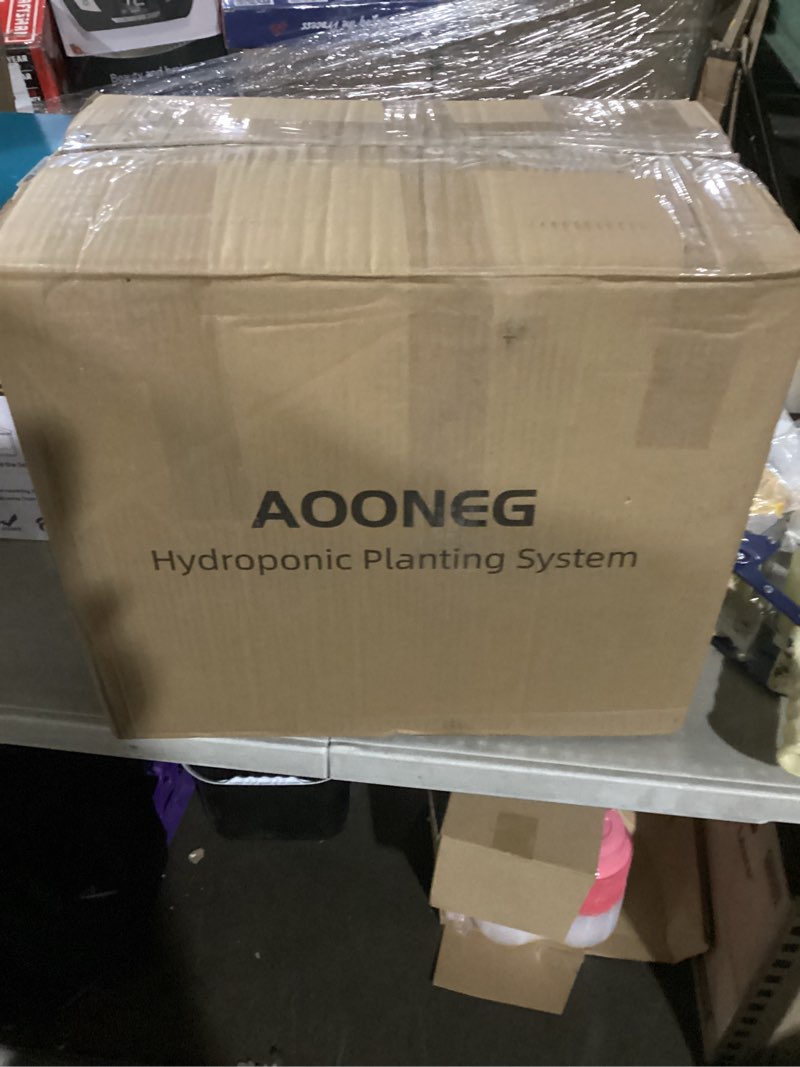 Condition photo showing New/Like New for Hydroponics Growing System,AOONEG 42Pods Indoor Herb Garden with LED Grow Light,Hydroponics Growing System Kit with Automatic Timer,Pump System,Adjustable Height (No Seed,Glossy White, 3Layer-42Pods) 3 Layer-42 Pods Glossy white