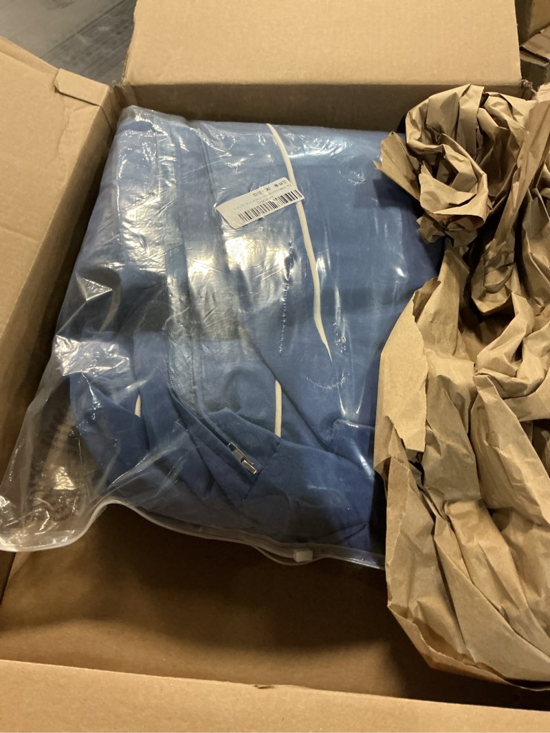 Condition photo showing New/Like New for Outdoor Daybed Cushion Cover Twin, Waterproof and Fade-Resistant, Dark Blue, Polyester, Traditional Style, Rectangular, Armless, Tufted Back, Against Wall, 75"x39"x6", 27"x8", 36.5"x20"x5" Dark Blue Style-2