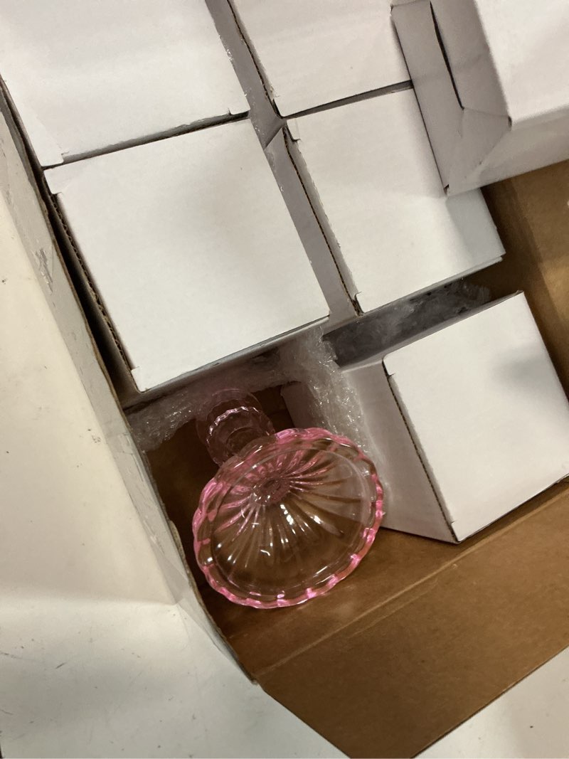 Condition photo showing Good Condition for maxcheck set of 6 candlestick holders taper glass candle holder decorative candle stand for wedding party table centerpiece anniversary festival home decor(pink)