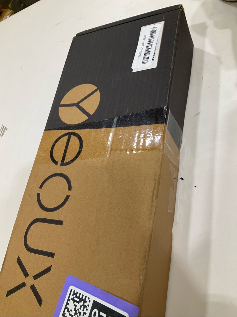 Condition photo showing New/Like New for Desktop Black Glass Dry Erase Board with Wood Organizers for Small Office Supplies, Desk Whiteboard with Drawer for Home Office Cubicle, Accessories Included, Yeoux