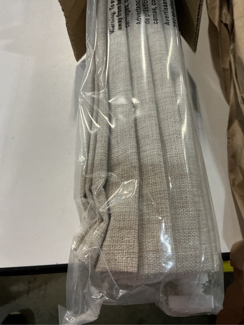 Condition photo showing Good Condition for LazBlinds No Tools No Drill Cordless Roman Shades for Windows, Blackout Thermal Insulated UV Blocking Window Blinds, Room Darkening Fabric Blinds for Indoor Windows, 32'' W x 64'' H, Beige Blackout - Beige 32" W x 64" H