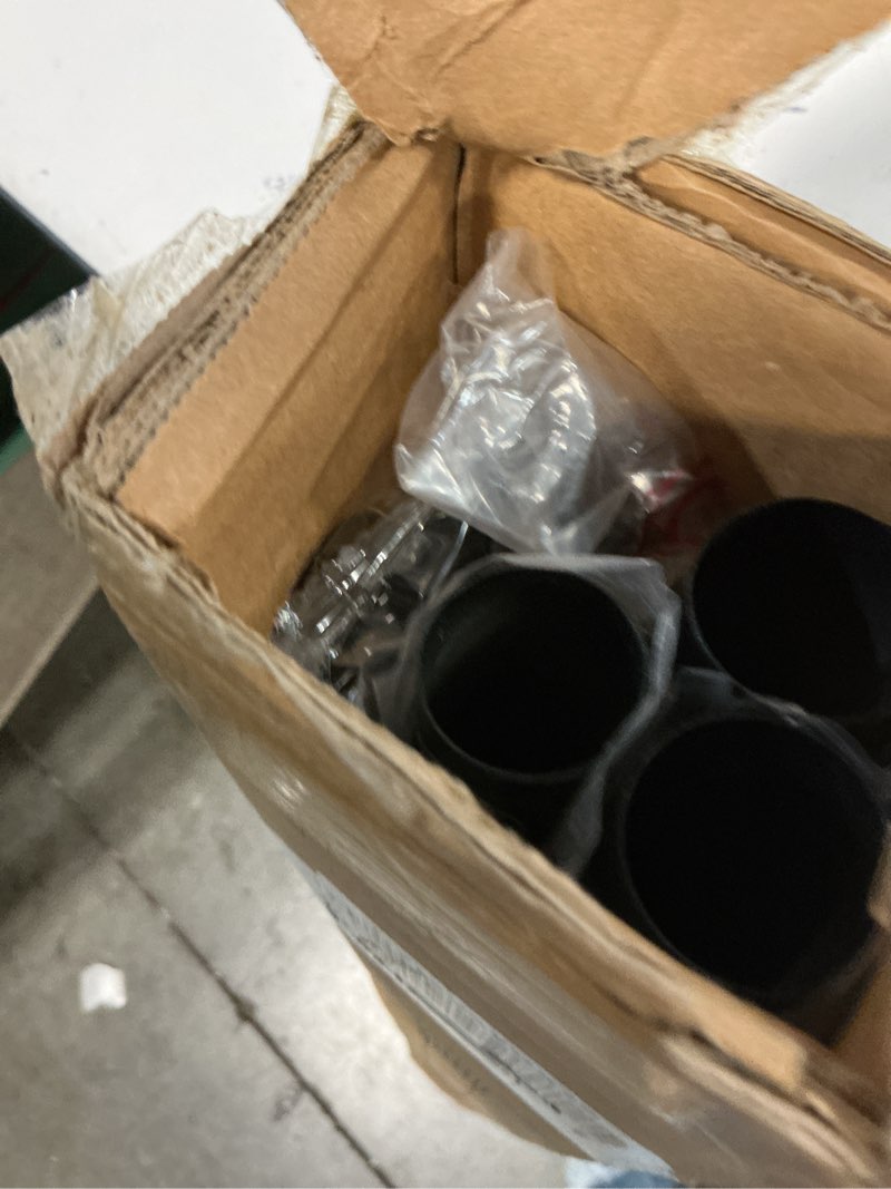 Condition photo showing Good Condition for zocone tension curtain rod 51-168 in (4.25-14 ft), extra long outdoor curtain rod no drilling for patio window, adjustable shower curtain rod for bathroom, tension rod diameter 1.26in never rust,black black 51-168 inches