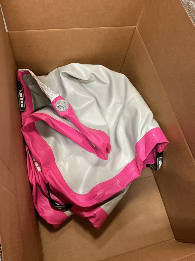 Condition photo showing As Is for AWSUM Inflatable Air Gymnastics Mat 10ft/13ft/16ft/20ft/23ft Training mat 4/8 inches Thick tumbling mat with Electric Pump for Home/Gym/Outdoor 6.6ft*3.3ft*4in(2*1*0.1M) Mint Green/Black