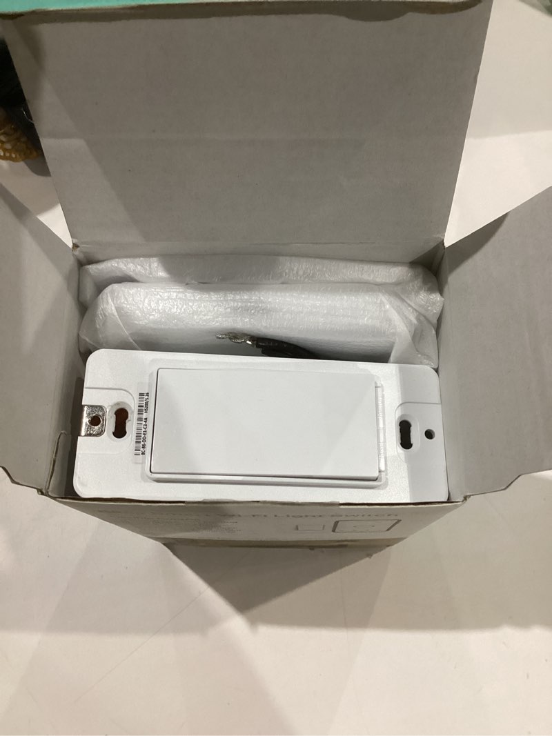 Condition photo showing Good Condition for Kasa Smart Light Switch HS200P3, Single Pole, Needs Neutral Wire, 2.4GHz Wi-Fi Light Switch Compatible with Alexa and Google Home, UL Certified, No Hub Required, 3 Count -Pack of 1 , White White, Alexa Compatible 3 Pack