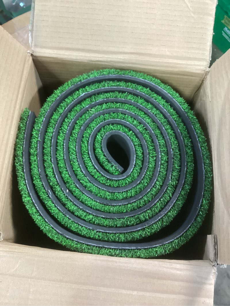 Condition photo showing Good Condition for softball pitching mat with rubber 10x3 ft softball pitching mound with antifade turf and antislip foam backing fastpitch equipment for softball and baseball pitchers practice clay and green matt