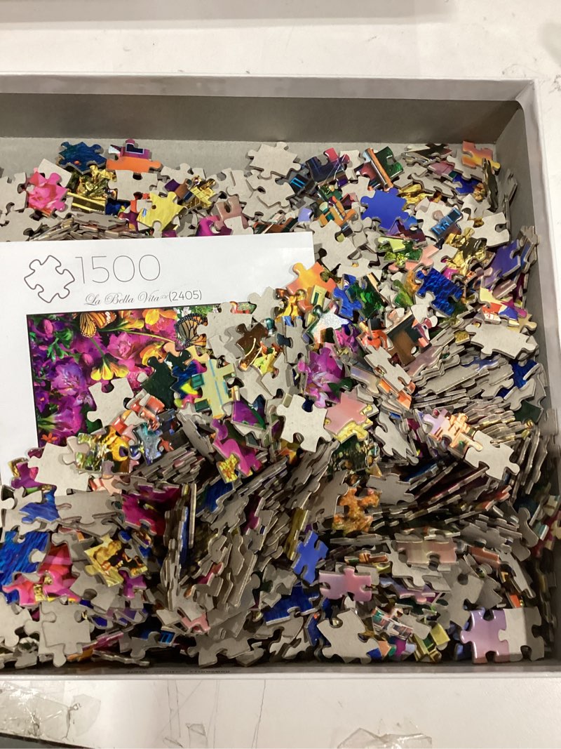 Condition photo showing New/Like New for Buffalo Games - La Bella Vita - 1500 Piece Jigsaw Puzzle for Adults Challenging Puzzle Perfect for Game Nights - 1500 Piece Finished Size is 31.50 x 23.50