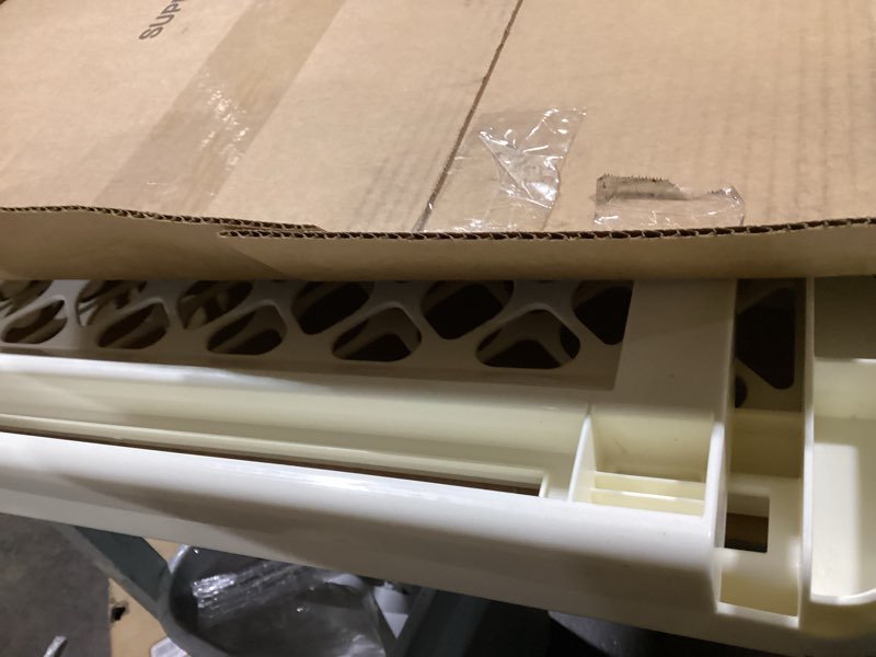 Condition photo showing Good Condition for Toddleroo by North States - Supergate Ergo Baby Gate: Plastic Baby Gate for Stairs & Doorways - Adjustable Indoor Safety Gate - Made in USA - 26 to 42 Inches Wide - 26 Inches Tall - Ivory