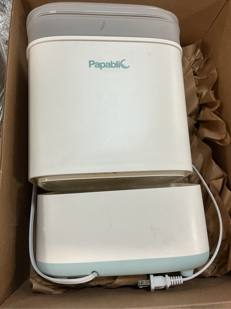 Condition photo showing As Is for Papablic Baby Bottle Sterilizer and Dryer Pro, Esterilizador De Biberones, Electric Steam Sterilizer for Baby Bottles, Pacifiers, and Pump Parts, Large Capacity 10 Bottles